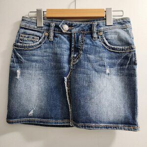 Silver Jeans Skirt